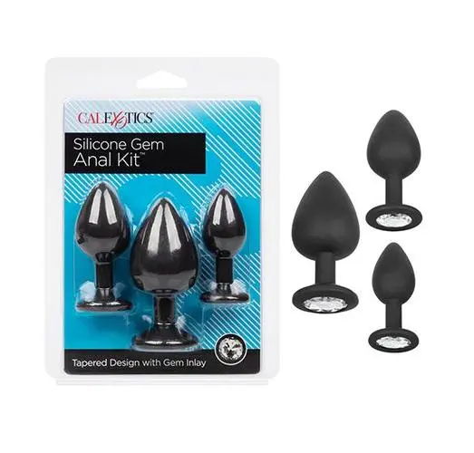 Black Gem Anal Plug Set - Image 2